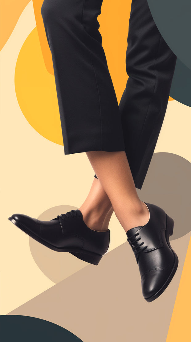 LJ LONDON Leather Lace-up Shoes