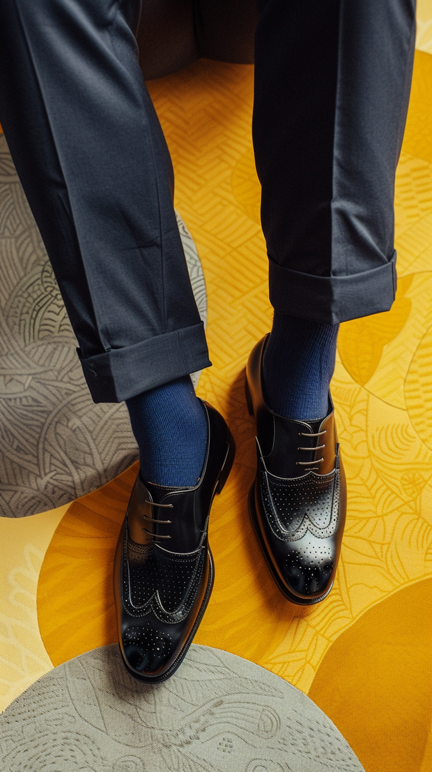 LJ LONDON Leather Lace-up Shoes