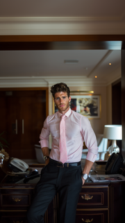 LJ LONDON Pink Dot Tie