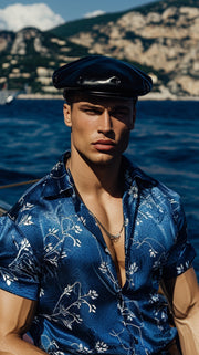 LJ LONDON Leather Flat Caps