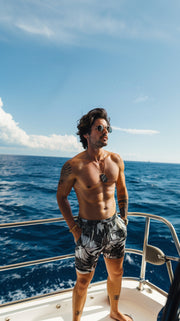 LJ LONDON Swim Shorts with Floral Prints